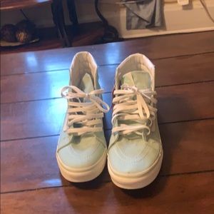 Mint green high top Van’s